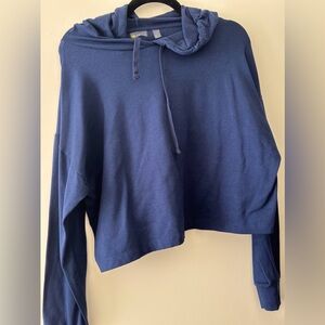 Zella navy blue cropped hoodie
